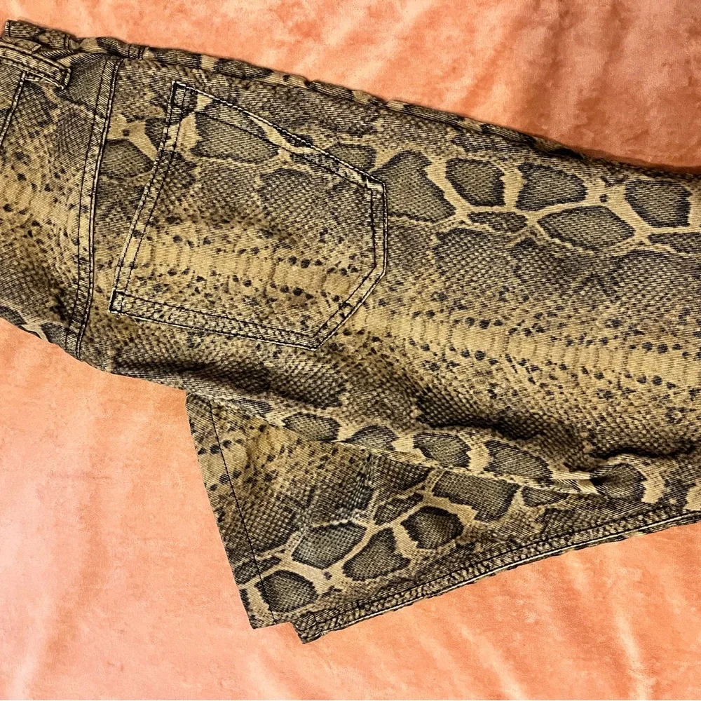 Isabel Marant Brown Snake Print Pants - Picture 5 of 6